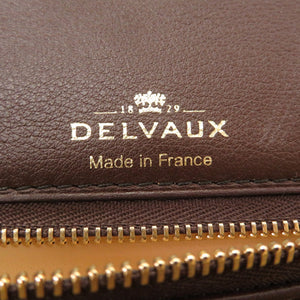新品同様 デルボー タンペートMM スエード レザー ブラウン ゴールド金具 2WAY ハンドバッグ Tampete 茶 0096 【中古】 DELVAUX スウェード