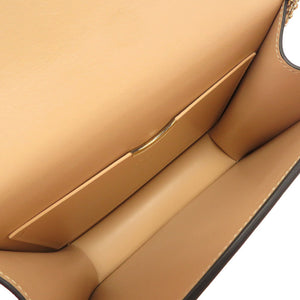 未使用 ジョルジオアルマーニ レザー ピンクベージュ Y1H248 ターンロック チェーン ショルダーバッグ 0102【中古】GIORGIO ARMANI