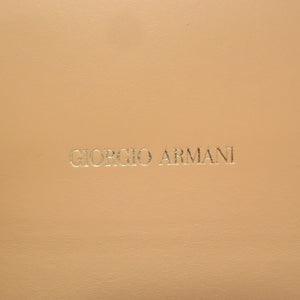 未使用 ジョルジオアルマーニ レザー ピンクベージュ Y1H248 ターンロック チェーン ショルダーバッグ 0102【中古】GIORGIO ARMANI