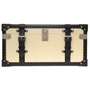 ラルフローレン ウッド ホワイト ブラック バイカラー トランク バッグ 白 黒 0119 【中古】 RALPH LAUREN メンズ