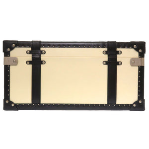 ラルフローレン ウッド ホワイト ブラック バイカラー トランク バッグ 白 黒 0119 【中古】 RALPH LAUREN メンズ