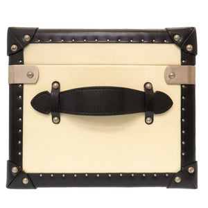 ラルフローレン ウッド ホワイト ブラック バイカラー トランク バッグ 白 黒 0119 【中古】 RALPH LAUREN メンズ