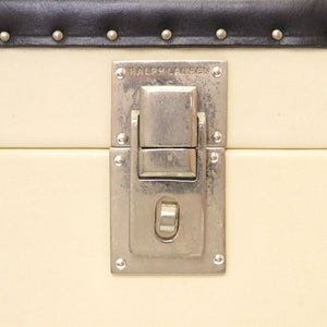 ラルフローレン ウッド ホワイト ブラック バイカラー トランク バッグ 白 黒 0119 【中古】 RALPH LAUREN メンズ