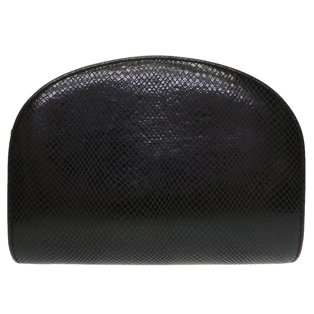 美品 アーペーセー デミルネ ハーフムーン F61048 レザー ブラック 黒 ショルダーバッグ 0123【中古】A.P.C