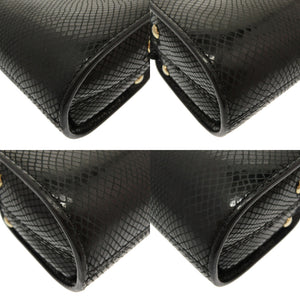 美品 アーペーセー デミルネ ハーフムーン F61048 レザー ブラック 黒 ショルダーバッグ 0123【中古】A.P.C