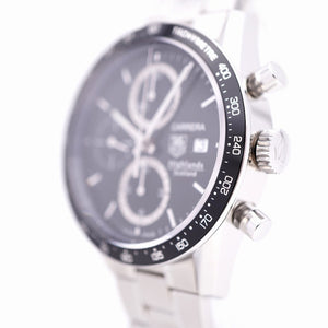 タグホイヤー カレラ 限定 ハイランド スコットランド CV2012.BA0786 自動巻き 腕時計 SS グリーン 緑文字盤 0128【中古】TAG HEUER メンズ