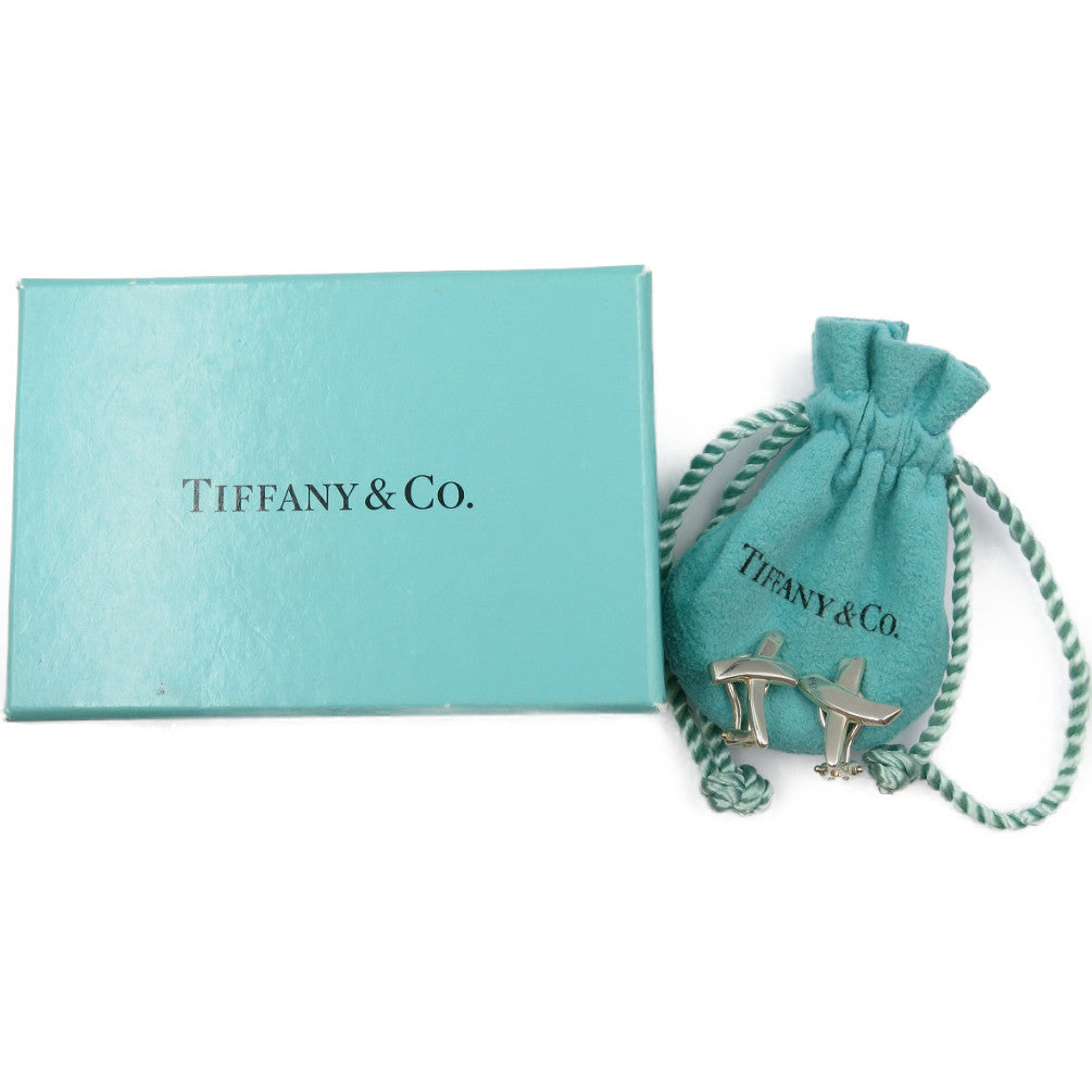 美品 ティファニー クロス キス パロマ ピカソ シルバー925 イヤリング 0132【中古】TIFFANY&Co.