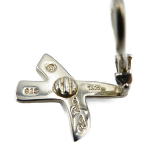 美品 ティファニー クロス キス パロマ ピカソ シルバー925 イヤリング 0132【中古】TIFFANY&Co.