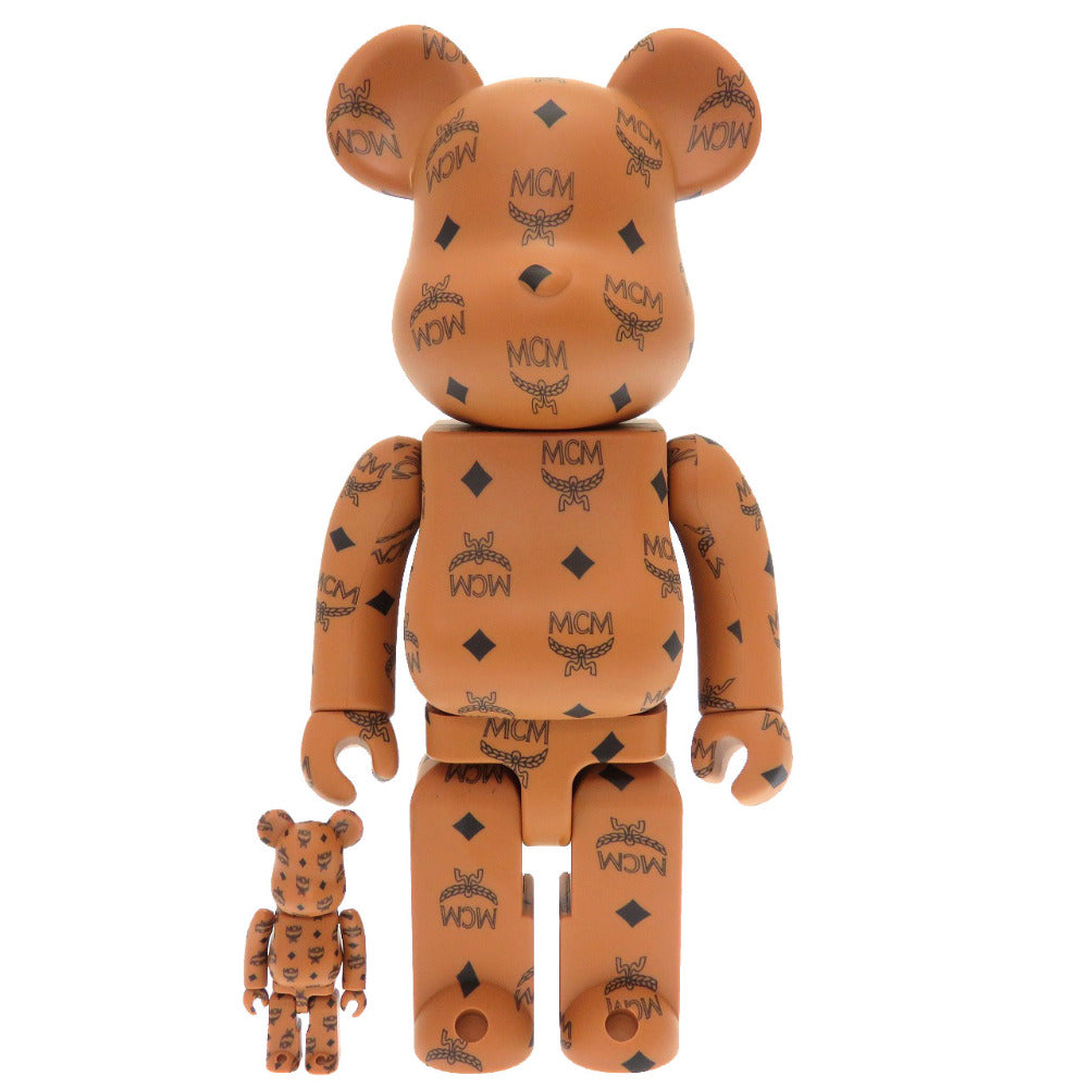 未使用 エム シー エム MCM × BE@RBRICK MEDICOM TOY ベアブリック プラスチック ブラウン クマ ベア 熊 茶 0138 【中古】 MCM