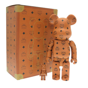 未使用 エム シー エム MCM × BE@RBRICK MEDICOM TOY ベアブリック プラスチック ブラウン クマ ベア 熊 茶 0138 【中古】 MCM