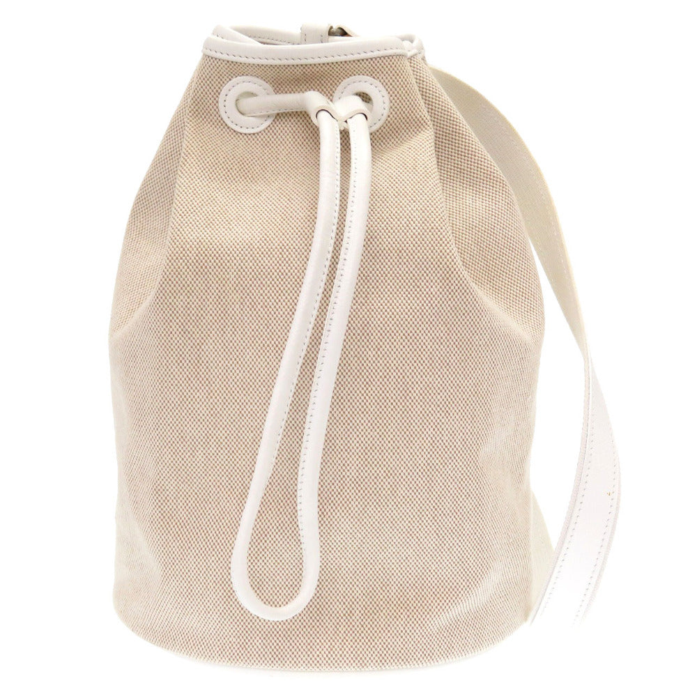 美品 エルメス サックマリーン レシーフ PM クシュベル トワルアッシュ ナチュラル ホワイト ショルダーバッグ バッグ 白 0140 【中古】 HERMES