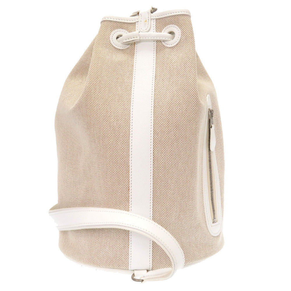 美品 エルメス サックマリーン レシーフ PM クシュベル トワルアッシュ ナチュラル ホワイト ショルダーバッグ バッグ 白 0140 【中古】 HERMES