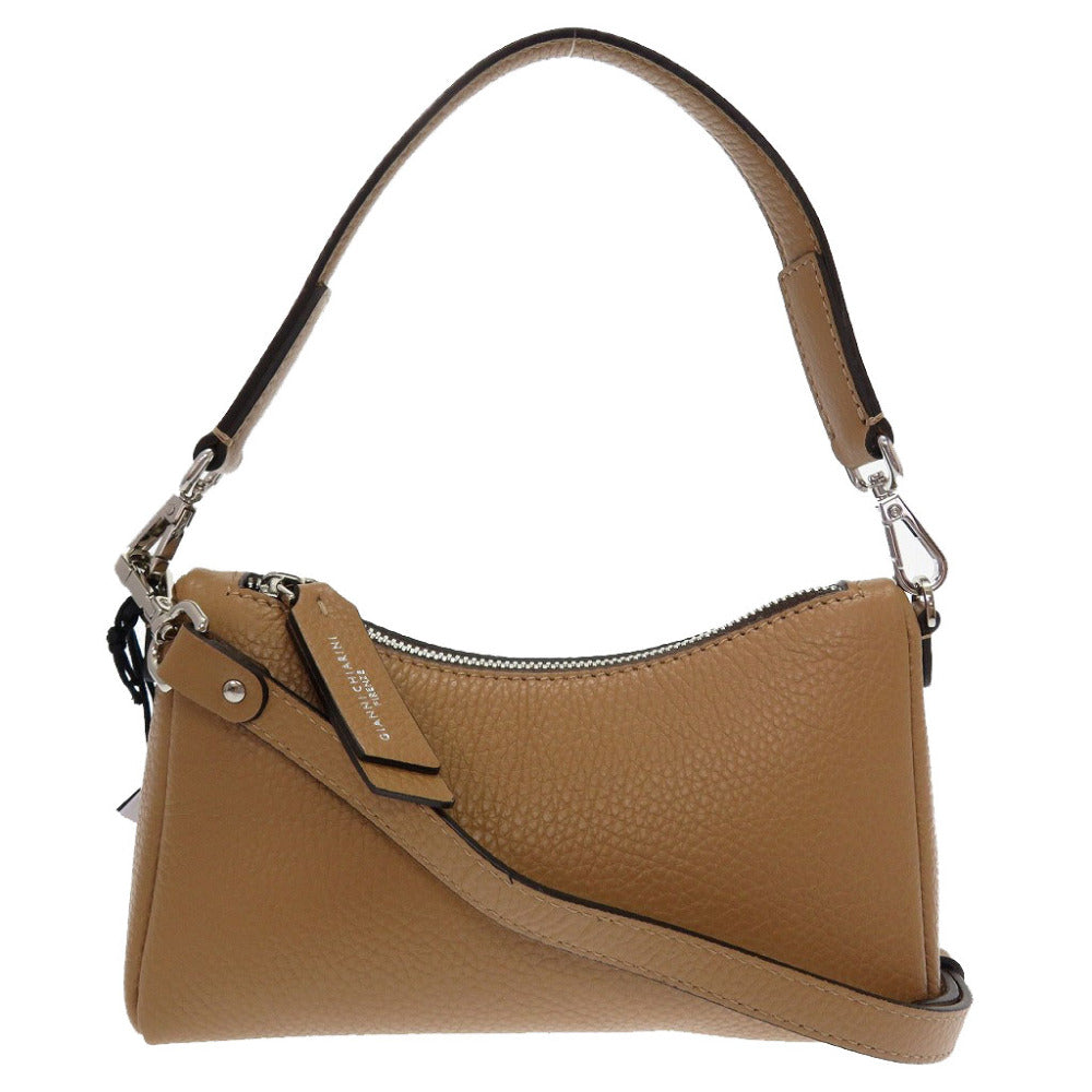 未使用 ジャンニキアリーニ BS8826 レザー ブラウン 茶 ショルダーバッグ 0145【中古】GIANNI CHIARINI