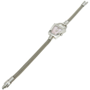 新品同様 コルム トラピーズ 101.414.20 クオーツ 腕時計 SS ピンクシェル 0148【中古】CORUM レディース