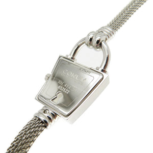 新品同様 コルム トラピーズ 101.414.20 クオーツ 腕時計 SS ピンクシェル 0148【中古】CORUM レディース