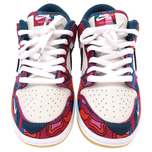 未使用 ナイキ SB パラ × ダンク ロープロ DANK LOW PRO QS DH7695-600 レザー ホワイト ブルー レッド スニーカー 靴 0150 【中古】 PIET PARRA × NIKE DANK LOW PRO QS