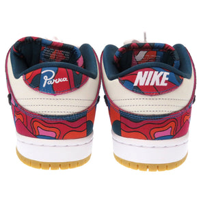 未使用 ナイキ SB パラ × ダンク ロープロ DANK LOW PRO QS DH7695-600 レザー ホワイト ブルー レッド スニーカー 靴 0150 【中古】 PIET PARRA × NIKE DANK LOW PRO QS