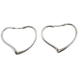 美品 ティファニー エルサ ペレッティ オープンハート シルバー925 ピアス 0152【中古】TIFFANY&Co.