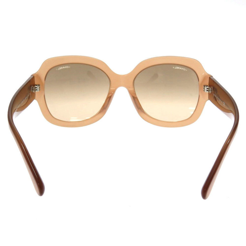 美品 シャネル 5373A プラスチック ブラウン 茶 サングラス 0041【中古】CHANEL