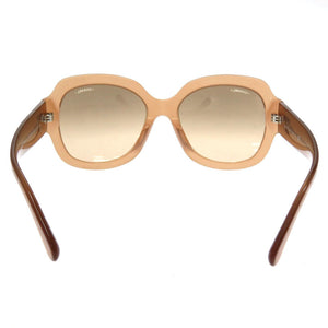 美品 シャネル 5373A プラスチック ブラウン 茶 サングラス 0041【中古】CHANEL