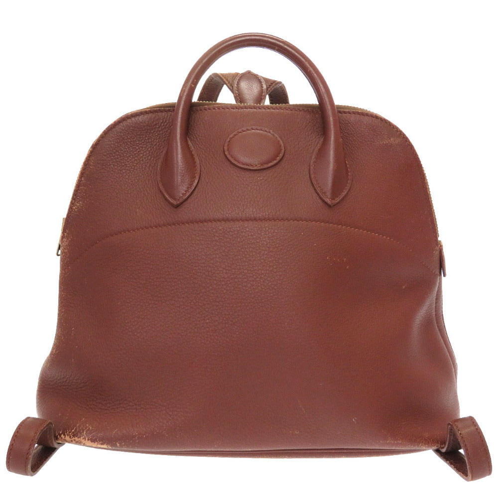 エルメス ボリードアド トリヨンクレマンス ブラウン ゴールド金具 □A刻印 リュックサック バッグ 茶 0065 【中古】 HERMES