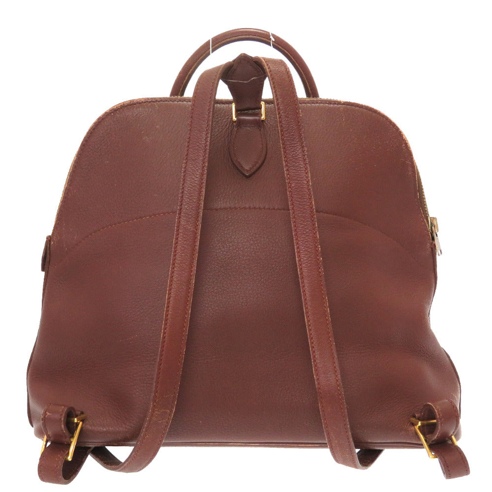 エルメス ボリードアド トリヨンクレマンス ブラウン ゴールド金具 □A刻印 リュックサック バッグ 茶 0065 【中古】 HERMES