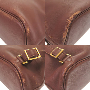 エルメス ボリードアド トリヨンクレマンス ブラウン ゴールド金具 □A刻印 リュックサック バッグ 茶 0065 【中古】 HERMES