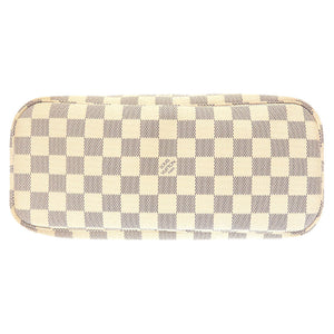 ルイ ヴィトン ダミエ アズール ネヴァーフルPM N51110 トートバッグ バッグ 白 LV 0068 【中古】 LOUIS VUITTON