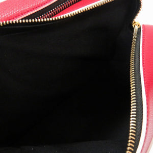 新品同様 ディースクエアード 2way レザー レッド 赤 ハンドバッグ 0098【中古】DSQUARED2