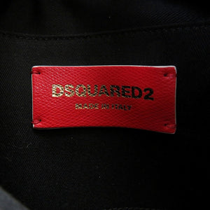 新品同様 ディースクエアード 2way レザー レッド 赤 ハンドバッグ 0098【中古】DSQUARED2