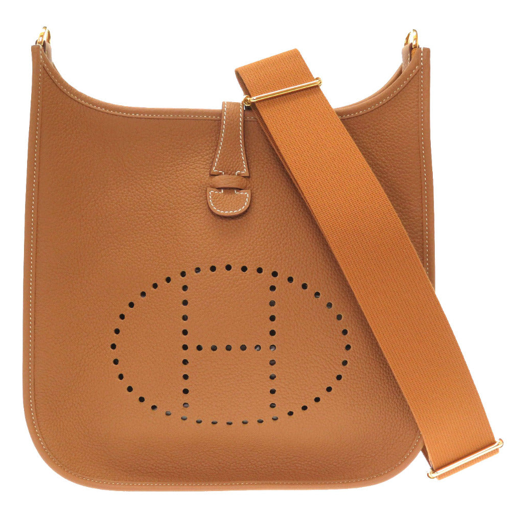 未使用 エルメス エブリン３ 29 PM トリヨンクレマンス ゴールド ゴールド金具 U刻印(2022年製) ショルダーバッグ バッグ 茶 0107 【中古】 HERMES