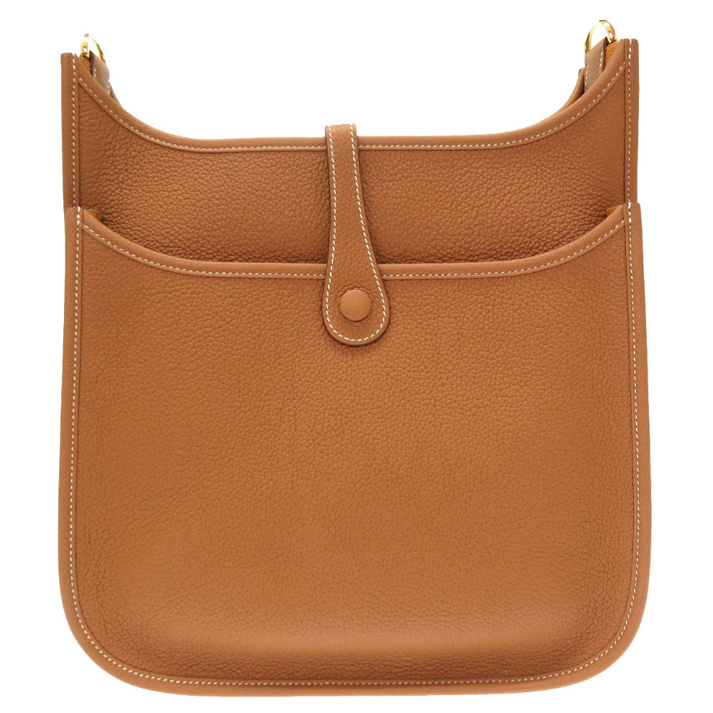 未使用 エルメス エブリン３ 29 PM トリヨンクレマンス ゴールド ゴールド金具 U刻印(2022年製) ショルダーバッグ バッグ 茶 0107 【中古】 HERMES