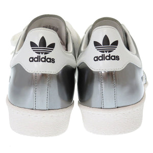 未使用 プラダ × アディダス スーパースター JPサイズ26.5cm USサイズ8 1/2 シルバー パテントレザー スニーカー 靴 0110 【中古】 PRADA × adidas