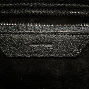 美品 セリーヌ ラゲージ マイクロショッパー ブラック レザー 19年製 ハンドバッグ バッグ 黒 0114 【中古】 CELINE