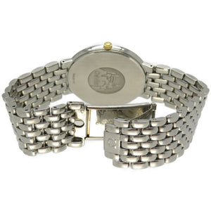 美品 オメガ デビル ゴールド文字盤 クオーツ 腕時計 SS ゴールド 0122【中古】OMEGA メンズ