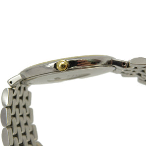 美品 オメガ デビル ゴールド文字盤 クオーツ 腕時計 SS ゴールド 0122【中古】OMEGA メンズ