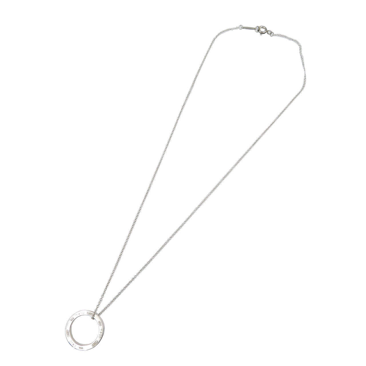 ティファニー 1837 サークルペンダント シルバー925 ミディアム ネックレス 0136【中古】TIFFANY&Co.
