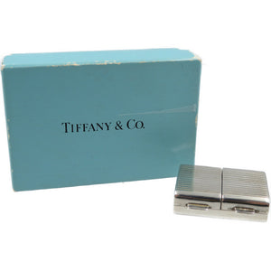 ティファニー スターリングシルバー ダブル スクエア ピルケース 小物入れ 0139【中古】TIFFANY&Co.