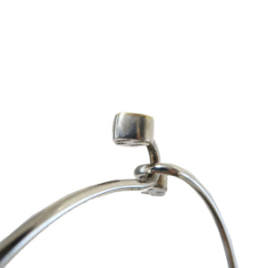 ティファニー ダブルハート フック シルバー925 K18イエローゴールド バングル 0140【中古】TIFFANY&Co.