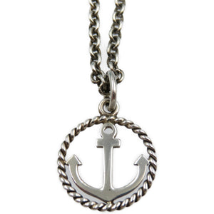 美品 ティファニー アンカー サークル シルバー925 イカリ ネックレス 0141【中古】TIFFANY&Co.