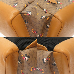 未使用 グッチ ミッキープリント ディズニーコラボ ミニGGスプリーム ベージュ 603898 リュックサック バッグ 茶 0017 【中古】 GUCCI × Disney