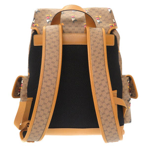 未使用 グッチ ミッキープリント ディズニーコラボ ミニGGスプリーム ベージュ 603898 リュックサック バッグ 茶 0017 【中古】 GUCCI × Disney