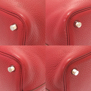 美品 エルメス ピコタンロックPM トリヨンクレマンス ルージュガランス シルバー金具 □P刻印 ハンドバッグ バッグ 赤 0018 【中古】 HERMES