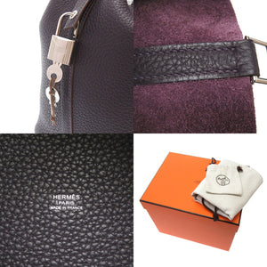 美品 エルメス ピコタンロックPM トリヨンクレマンス レザン シルバー金具 □P刻印 ハンドバッグ バッグ 紫 0019 【中古】 HERMES