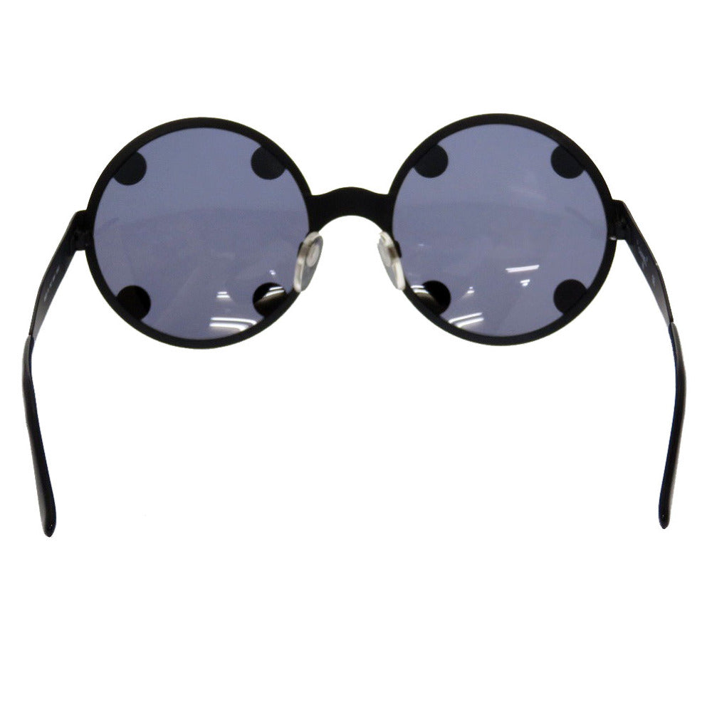 新品同様 シャネル ココマーク ヴィンテージ 08841 ラウンド 丸型 メタル ブラック 黒 サングラス 0034【中古】CHANEL