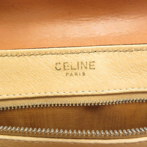美品 セリーヌ マカダム ヴィンテージ 2way PVC レザー ブラウン 茶 ショルダーバッグ クラッチ 0058【中古】CELINE