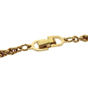 美品 クリスチャンディオール ヴィンテージ メタル ゴールド ネックレス 0068【中古】Christian Dior