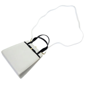 美品 サルヴァトーレ フェラガモ ヴァラリボン Q216187 レザー パンダ ホワイト ブラック 白 黒 2way ハンドバッグ 0081【中古】Salvatore Ferragamo