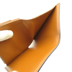 新品同様 セリーヌ トリオンフ キャンバス ストラップウォレット ゴールド金具 二つ折り財布 0092【中古】CELINE