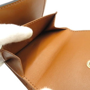 新品同様 セリーヌ トリオンフ キャンバス ストラップウォレット ゴールド金具 二つ折り財布 0092【中古】CELINE